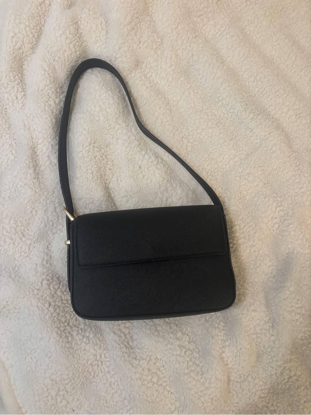 a new day Black Structured Flap Shoulder Bag